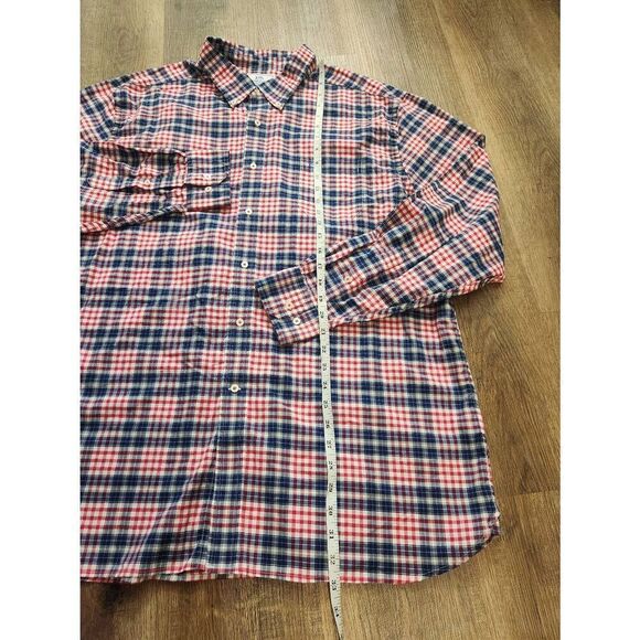 Southern Tide plaid chest pocket button up mens 2XL shirt Skipjack Logo cotton - Picture 4 of 9